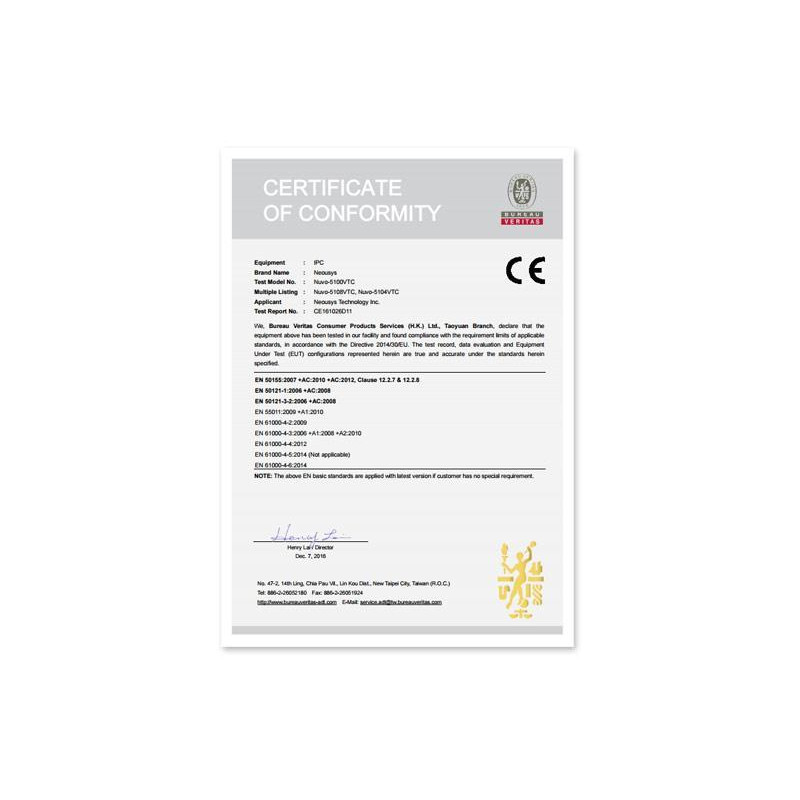 NEOUSYS Serie Nuvo-5100VTC