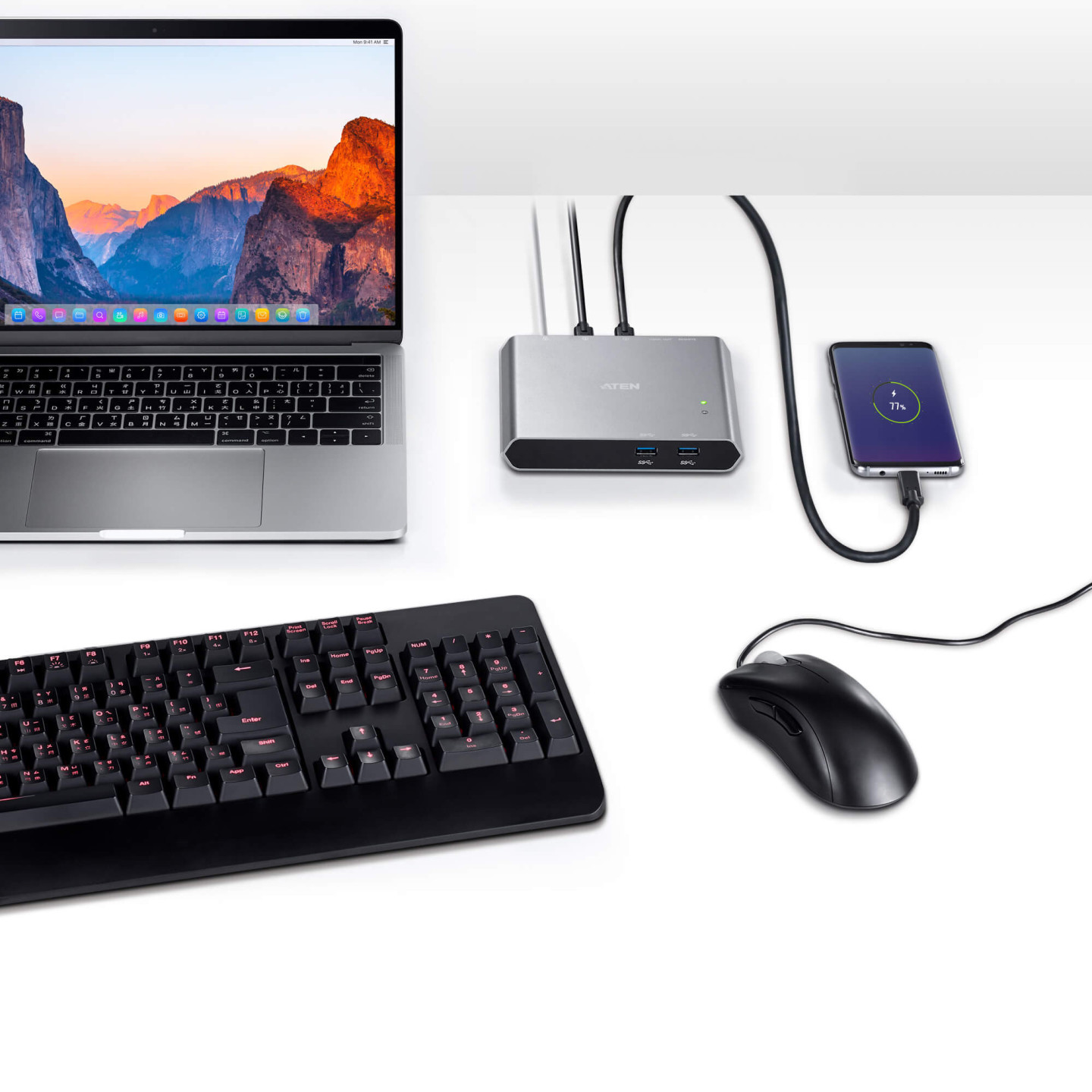 ATEN US3310 – Switch KVM HDMI 4K USB-C