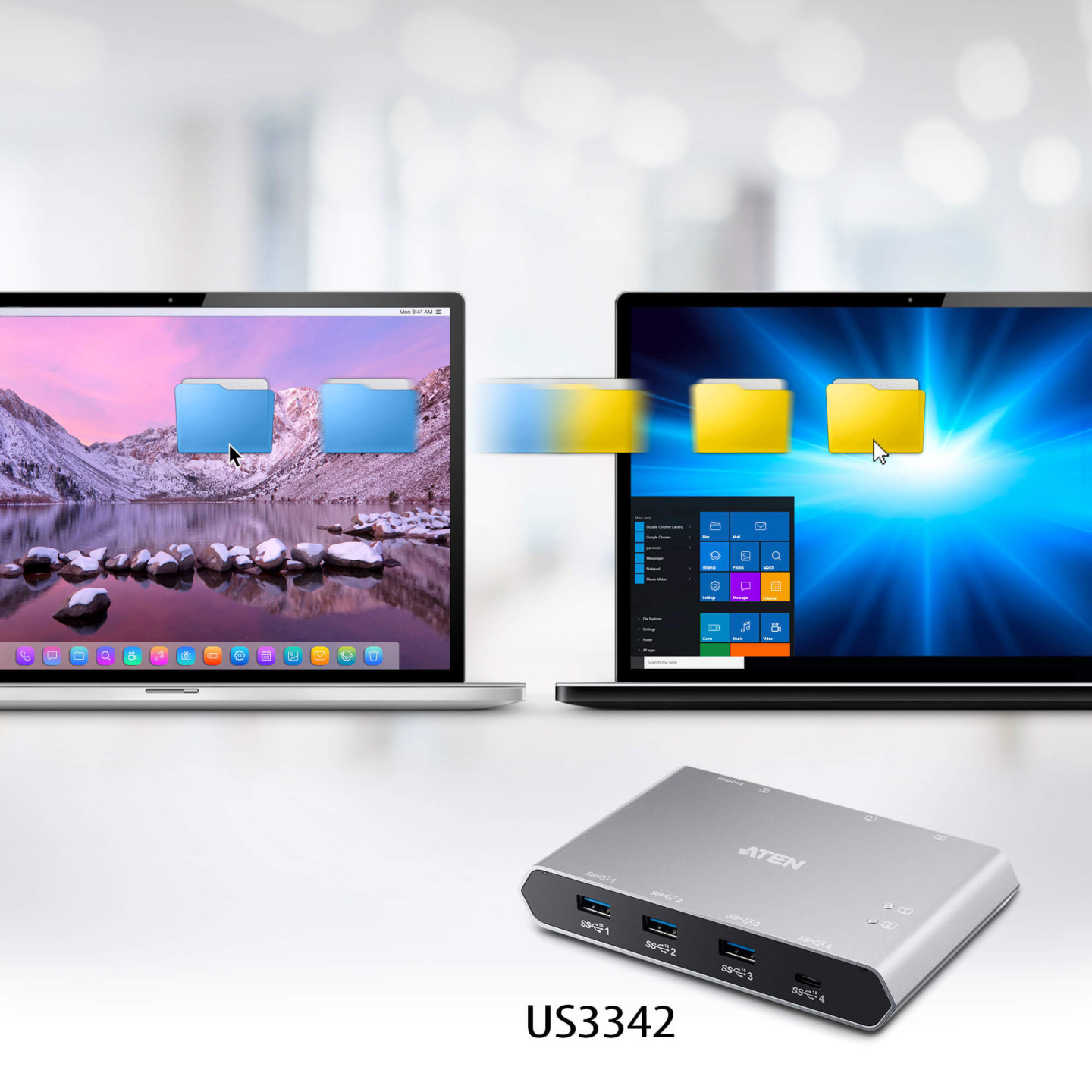 ATEN US3342 – Switch KVM Thunderbolt 3