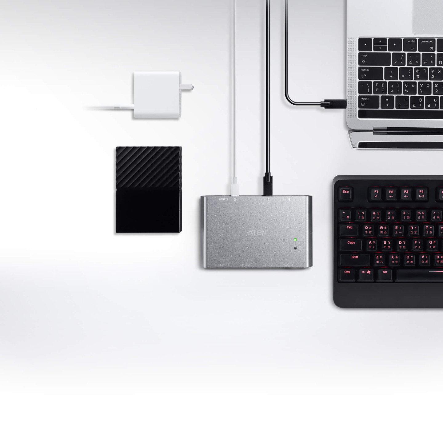 ATEN US3342 – Switch KVM Thunderbolt 3