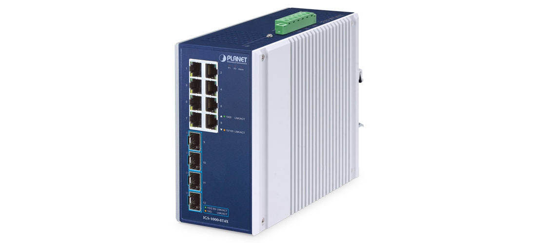 Switch Ethernet No Administrable DIN-Rail