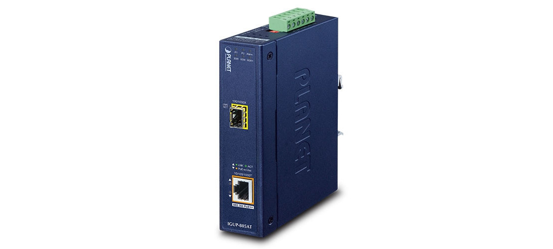 Convertidor PoE Gigabit DIN-rail