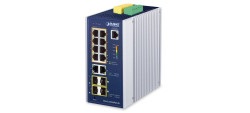 Switch PoE Gigabit Administrable L2+ Ring DIN-rail