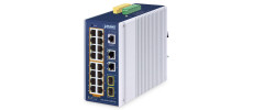 Switch PoE Gigabit Administrable L2/L4 DIN-rail