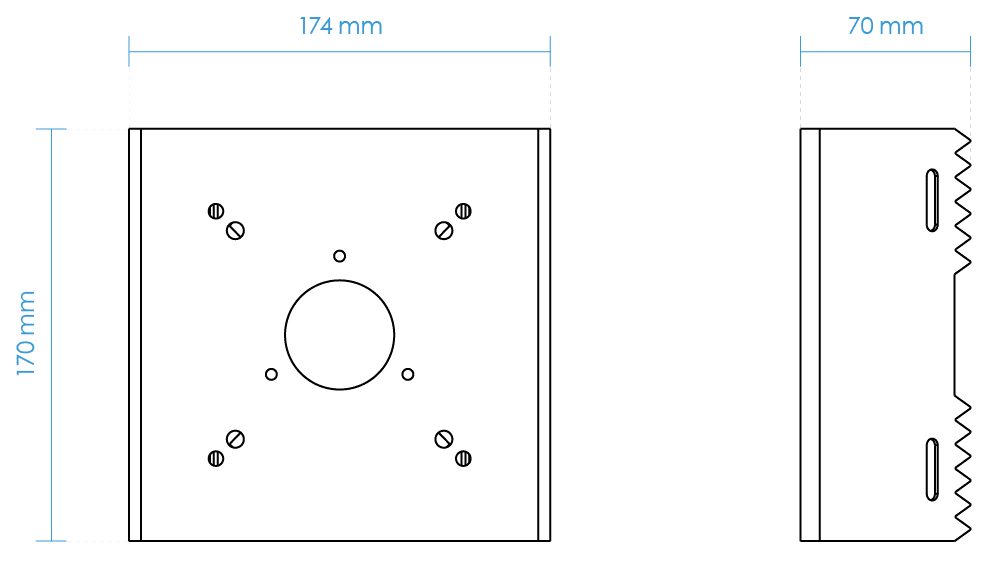 AM-312, Dimensiones