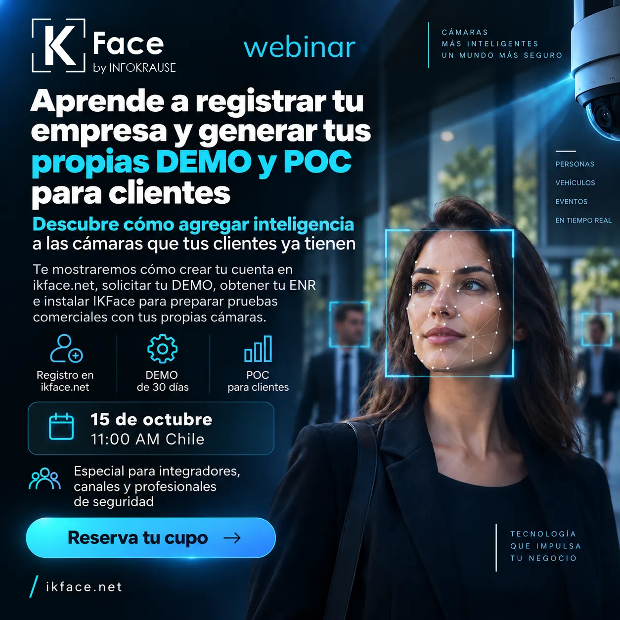 KFace, convierte cámaras en decisiones - webinar