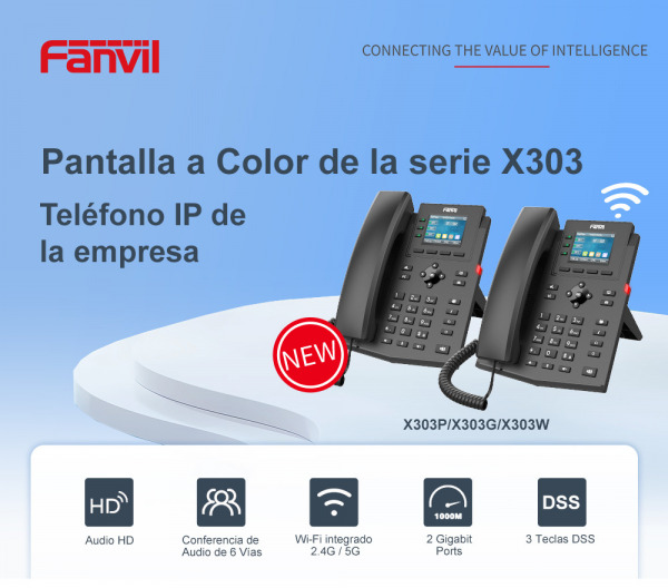 Teléfonos IP de la serie X300 - Fanvil